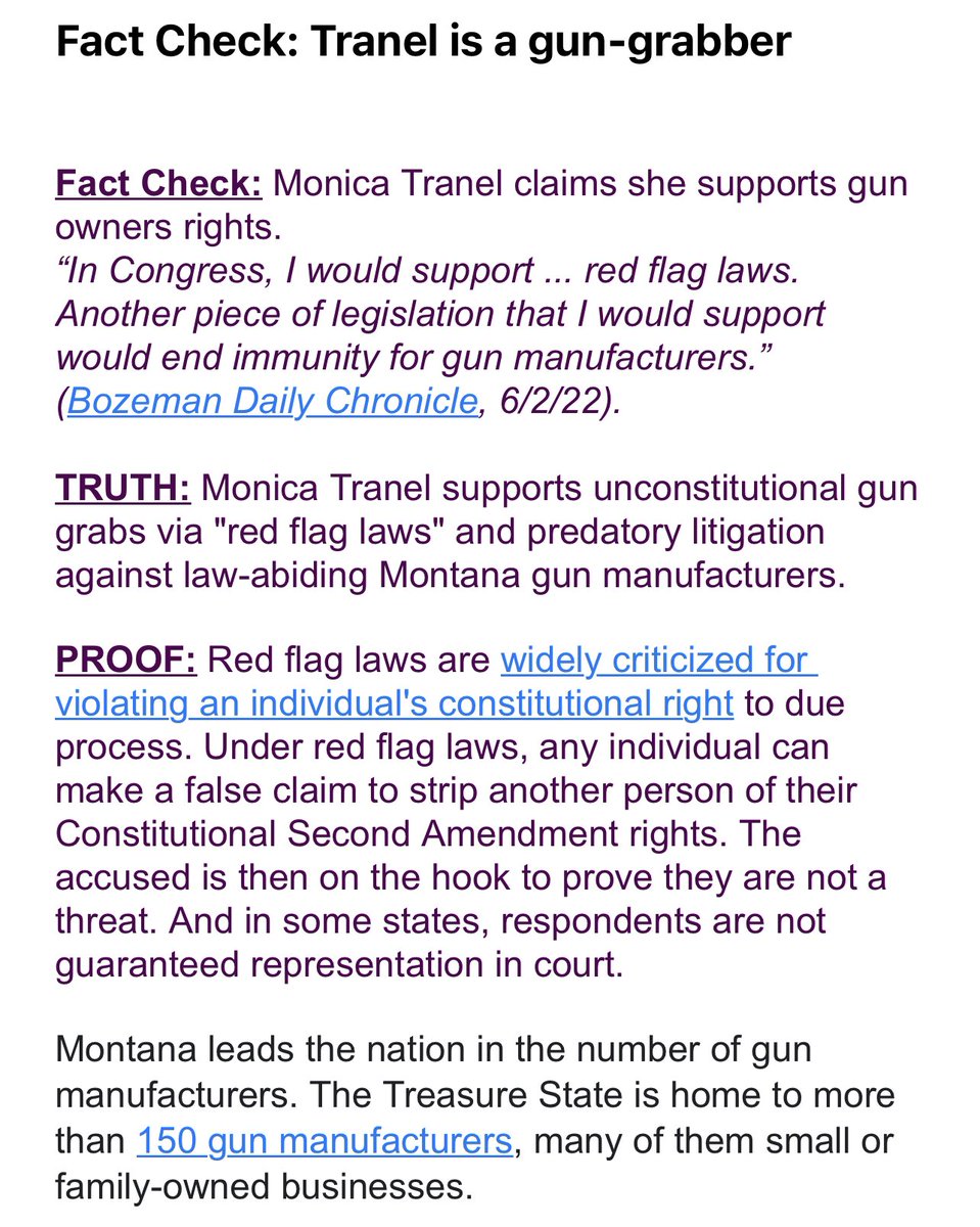 RyanZinke's tweet photo. Fact check gun grabbing Monica Tranel https://t.co/Ib7fB1JGMu