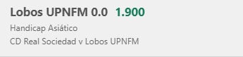 OlimpoBetting's tweet photo. 🏛 #OlimpoBetting 

📆 #02Out
🇭🇳 CD Real Sociedad – Lobos UPNFM  (17:00)
📝 Lobos UPNFM 0.0 H.A
📚 1.900 - Bet365
💵 1.5%

❤️ Curta se vc irá nessa bet https://t.co/GHecT9mDXP