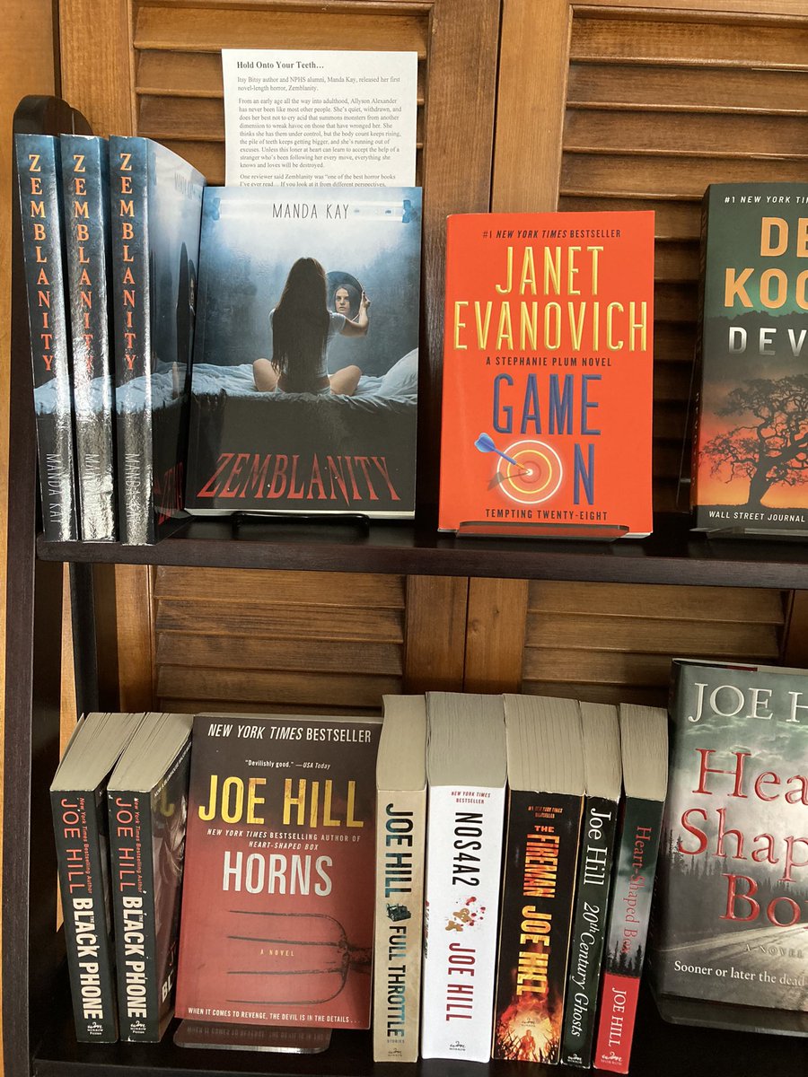 Don’t mind me. Just vibing because I’m shelved near <a href="/joe_hill/">Joe Hill</a>. 

Also I have my first ever book signing next week and I am hella nervous. Good vibes and advice is much appreciated. xx