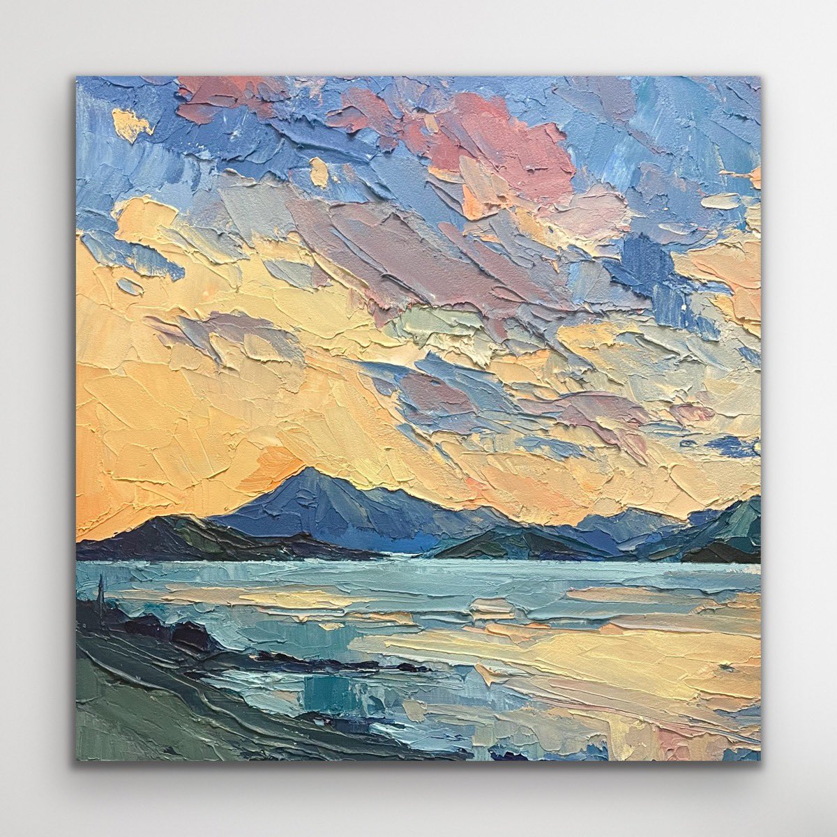 artSWC's tweet photo. One of my newest paintings currently drying is of English Bay - one of my favourite spots in Vancouver and the beautiful fall sunset! This piece is acrylic on birch panel 24” x 24” #yeg #yegart #yyc #vancouver #vancouverart #painting #art #artist #bcviews #yyc #yycart https://t.co/8r1apAFXJP