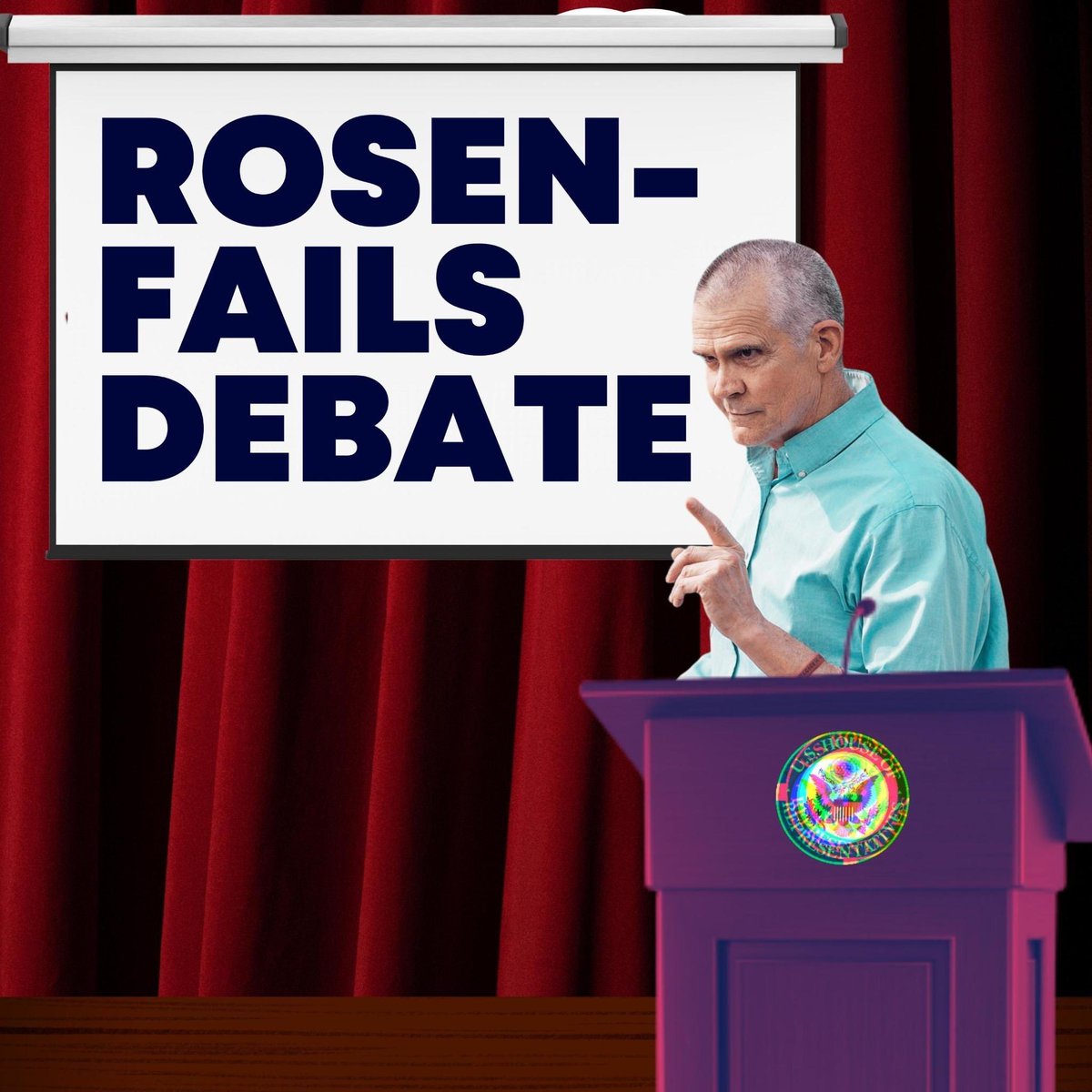 MTDems's tweet photo. Radical, far-right @RepRosendale says one thing to Montanans when he wants their vote, and does the exact OPPOSITE when he flies to DC. #mt02debate #mtpol #mtnews https://t.co/8oQ6sMSzhV