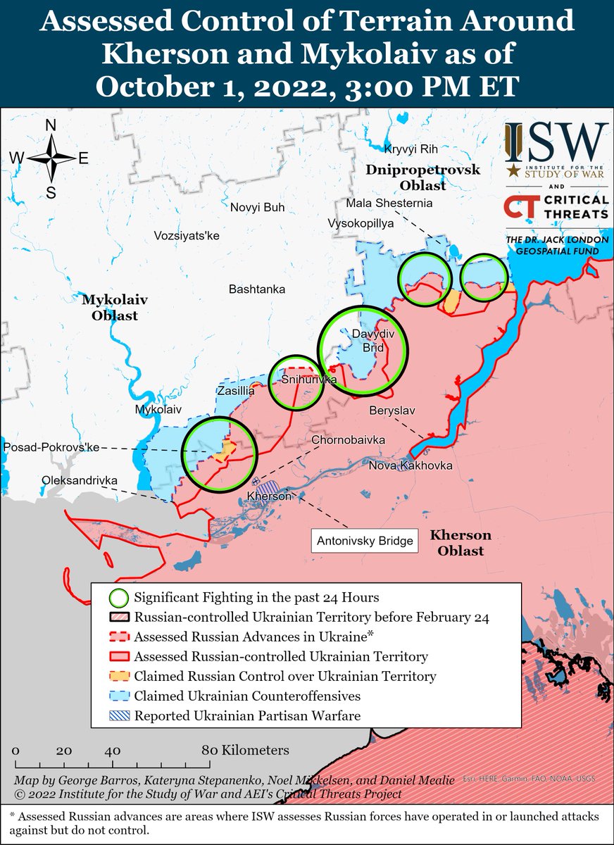 Ukrainian forces inflicted another significant operational defeat on #Russia and liberated #Lyman, Donetsk Oblast, on October 1. Read our latest campaign assessment w/ @criticalthreats: isw.pub/RusCampaignOct1
