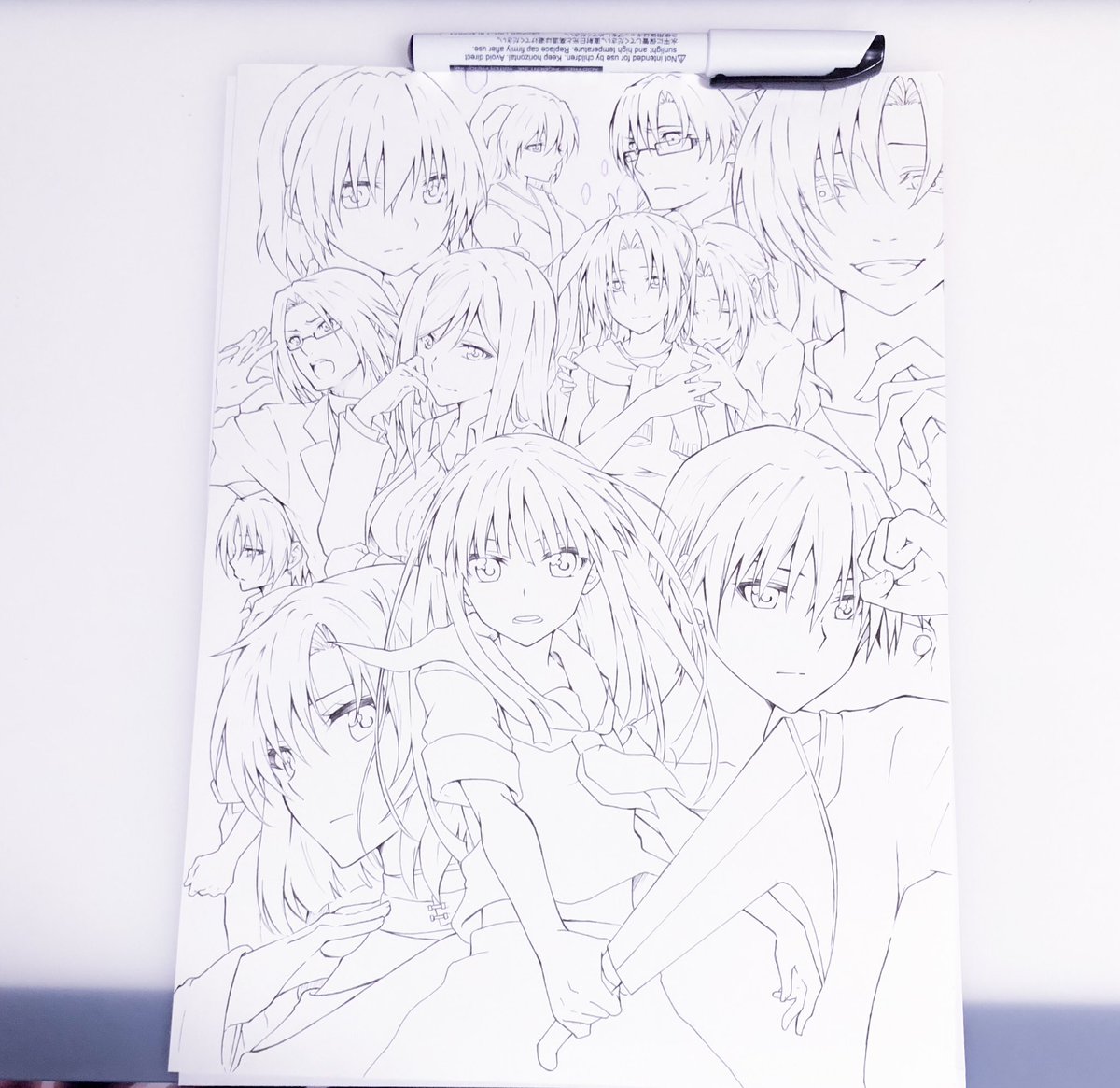 こちら表紙の原画です
完成版はコピック着色でフルカラーになりますので、15日の #07th村民集会 にてアナログ原画として展示します
是非実物を見に来てください+゜。*(*'∀`*)*。゜+ 

#07th大浴場2022 