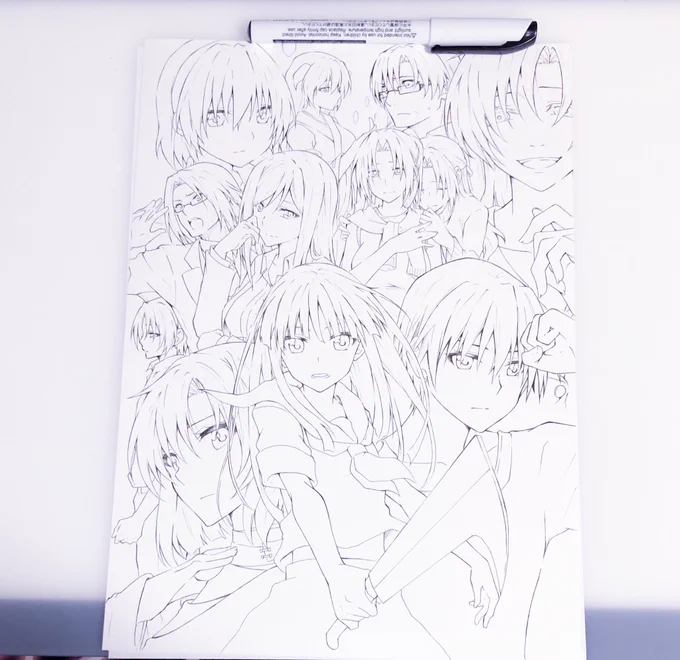 こちら表紙の原画です
完成版はコピック着色でフルカラーになりますので、15日の #07th村民集会 にてアナログ原画として展示します
是非実物を見に来てください+゜。*(*'∀`*)*。゜+ 

#07th大浴場2022 