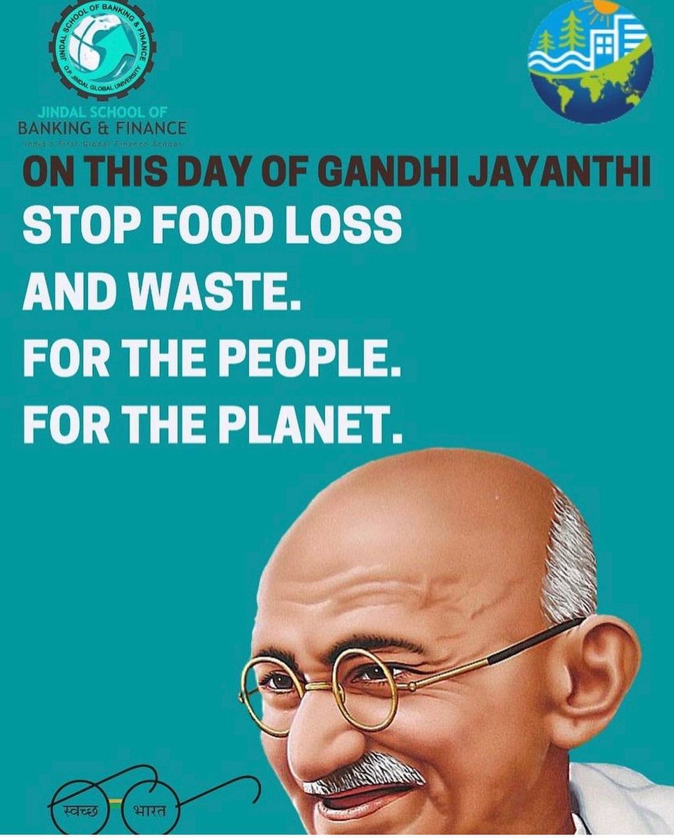 jsbfjgu's tweet photo. To celebrate 153rd Gandhi Jayanti, student council of @jsbfjgu in collaboration with JSES has organised a panel discussion on 4 Oct,2022 on ‘How Environmental Sustainability is Connected with Economic Growth’ from 12:30 PM onwards at lecture hall T1 F-19, @jindalglobaluni https://t.co/GGfrUq7lxT