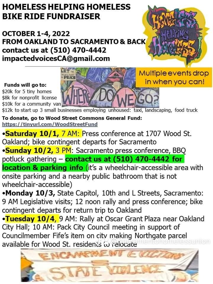 shomelessunion's tweet photo. Oakland to Sacramento #HomelesshelpingHomeless https://t.co/PlX7SFMGSc