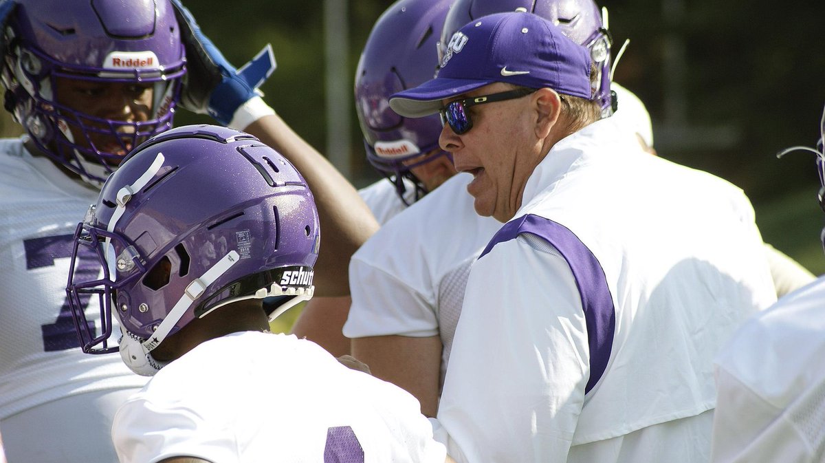 Western Carolina beat VMI 38-17 to present second-year coach Kerwin Bell his 100th collegiate win. He’s 100-50 in 14 seasons, having also coached at Jacksonville and Valdosta State. (Catamount Athletics photo)