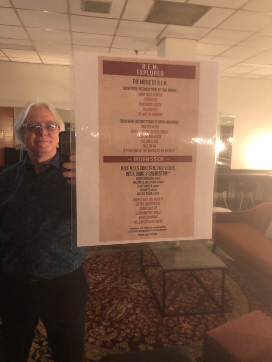 m_millsey's tweet photo. Night 2 of the world premiere of R.E.M. Explored at Symphony Hall—showtime! #ASO https://t.co/J7k83CO9qy