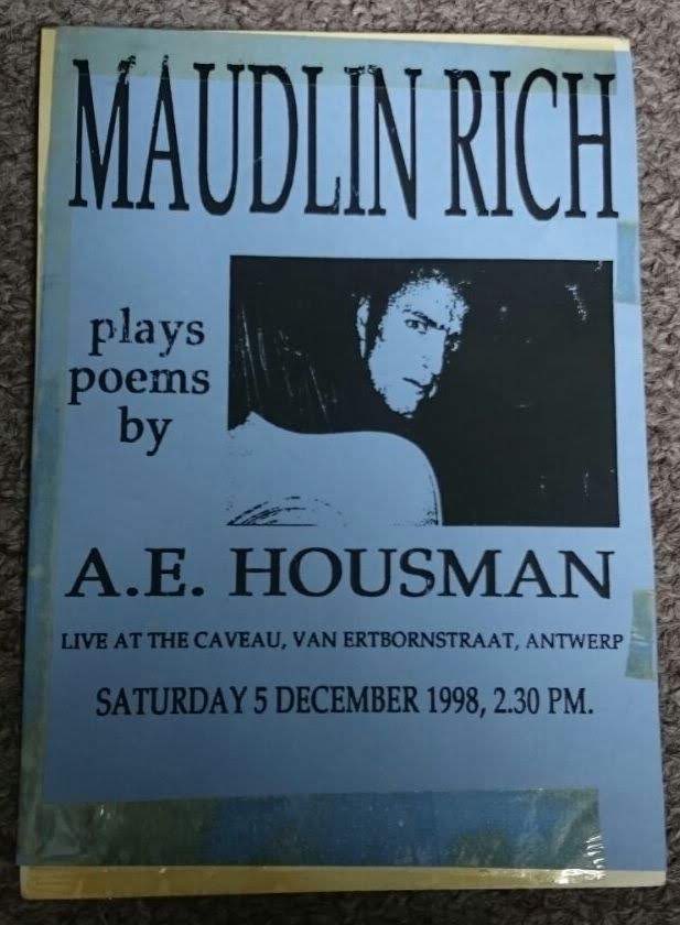 Maudlin Rich played poems by A.E. Housman - 5 Dec 1998 - Caveau, Antwerp

soundcloud.app.goo.gl/rCmZxvPDndmbpJ…