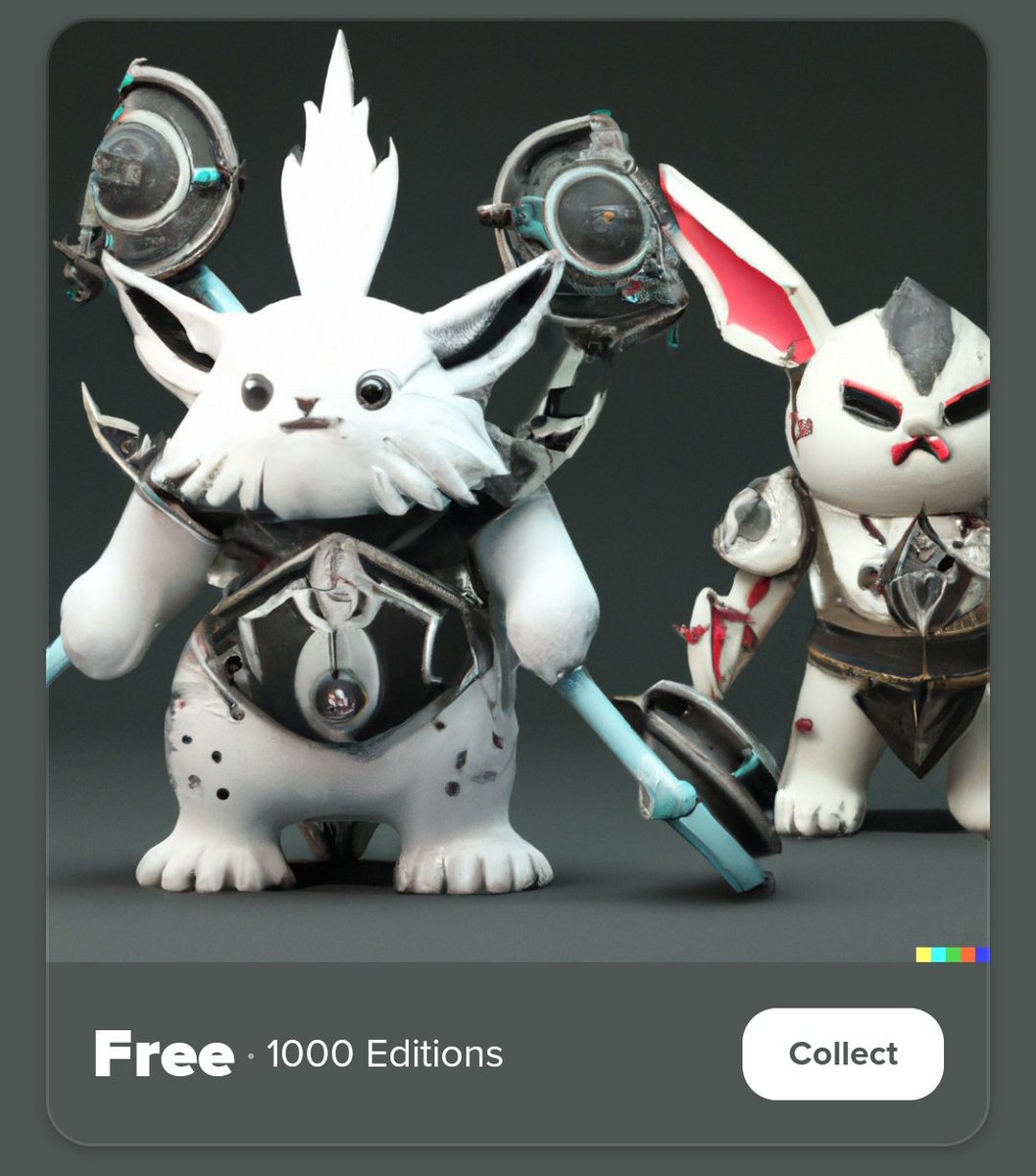FREE to collect NFT from my bubblehouse page.

100X FLUFFY PETZ - Warrior Edition

Spread the word ❤️
Enjoy!!! 😂
bubblehouse.com/koroobi_14