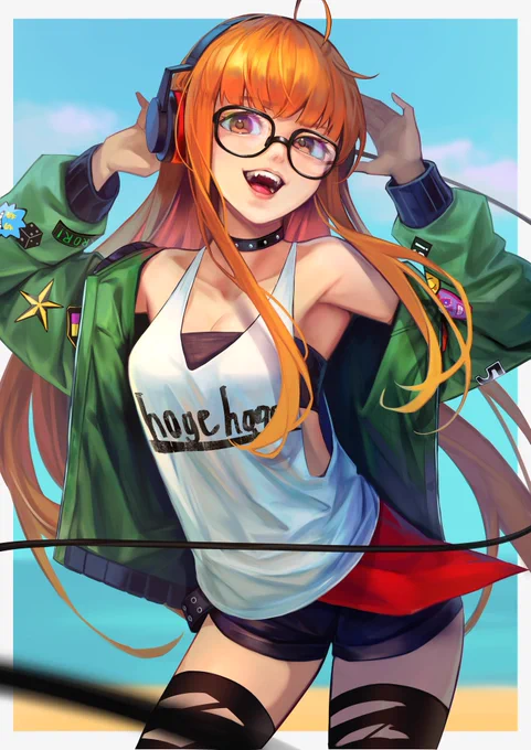 昨日メガネの日だったんか……そんな素敵な1日が存在したんか……(過去絵双葉)#メガネの日 #眼鏡の日 