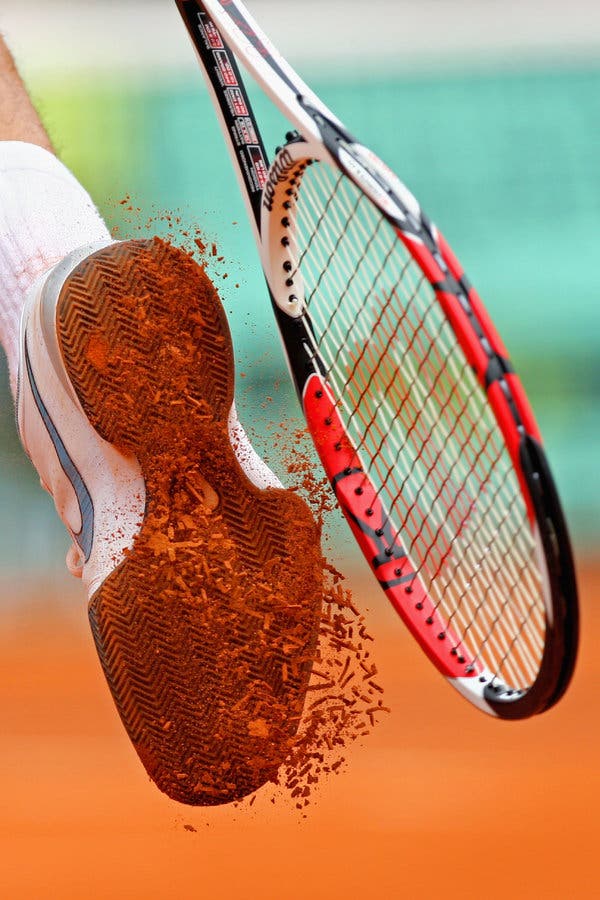 We'll never see him shaking off the clay from his shoes with his racquet lagain 😔 #Federer #RForever #claycourt #shoes