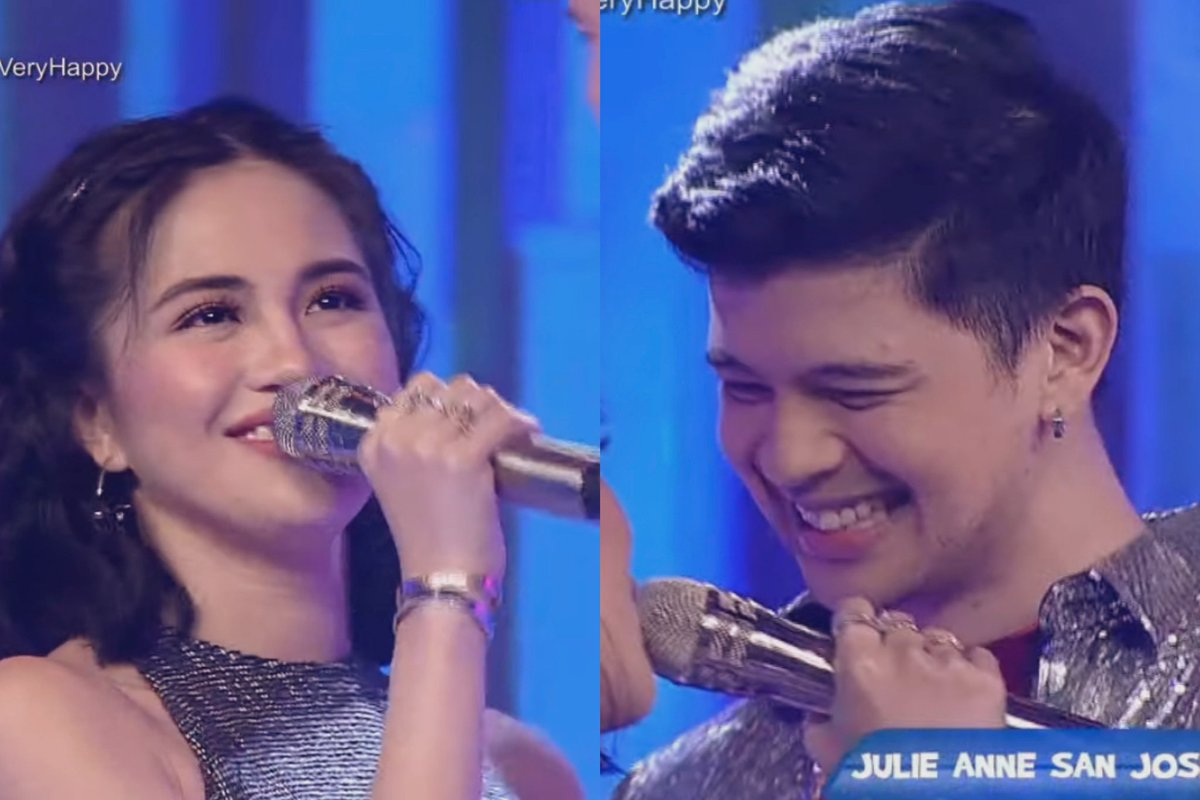 prncprncss's tweet photo. Their genuine smile 😍💕 #JulieVerse #JulieVerseConcert #Juliever @RAYVERCRUZ20 @MyJaps https://t.co/hhp80pNo4S