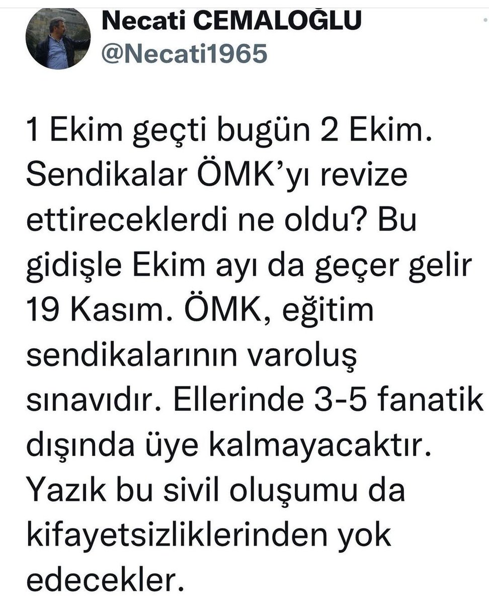 uzman253504's tweet photo. Kıymetli hocam, tüm öğretmenlerle birlikte sürecin en başından bu yana olması gerekeni yüksek sesle haykırdığınız için size minnettarız. Varolun...
@Necati1965
@EgitimBirSen
@turkegitimsen
#ogretmenlersahada https://t.co/LweDXWUF32