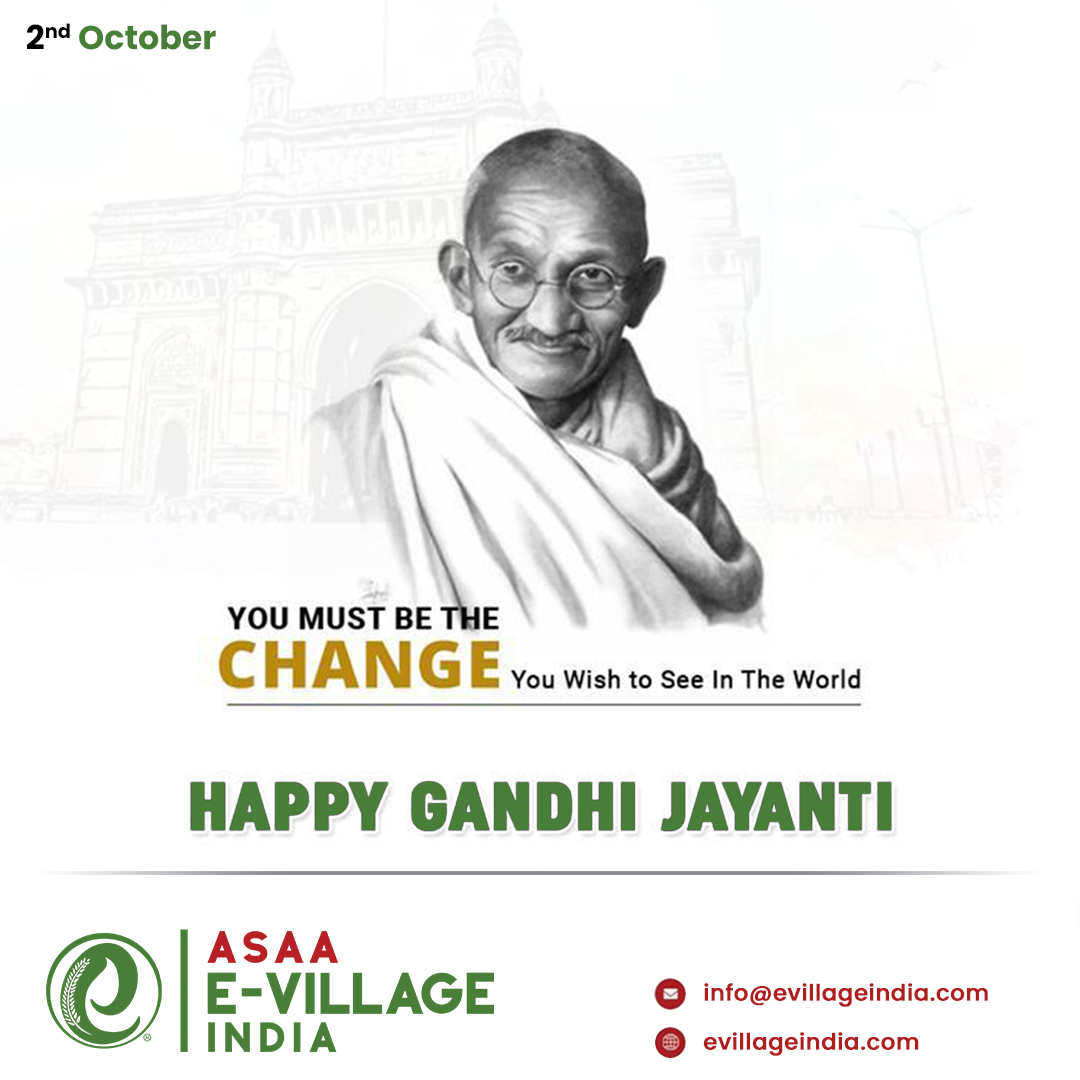 EVillageIndia's tweet photo. Remembering the one who believed in truth and non-violence and brought freedom to the country by following the path of Satyagraha.

Wishing all the citizens a Happy Gandhi Jayanti.

#happygandhijayanti #happygandhijayanti2022 #gandhijayanti #evillage #evillageindia https://t.co/iDPW3zgez2