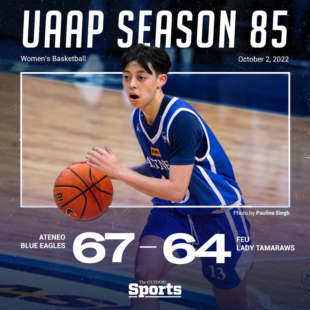 LJ Miranda’s clutch three gives the Ateneo Blue Eagles its first win in the UAAP Season 85 Women’s Basketball Tournament after a thrilling opener against the Far Eastern University Lady Tamaraws, 67-64.