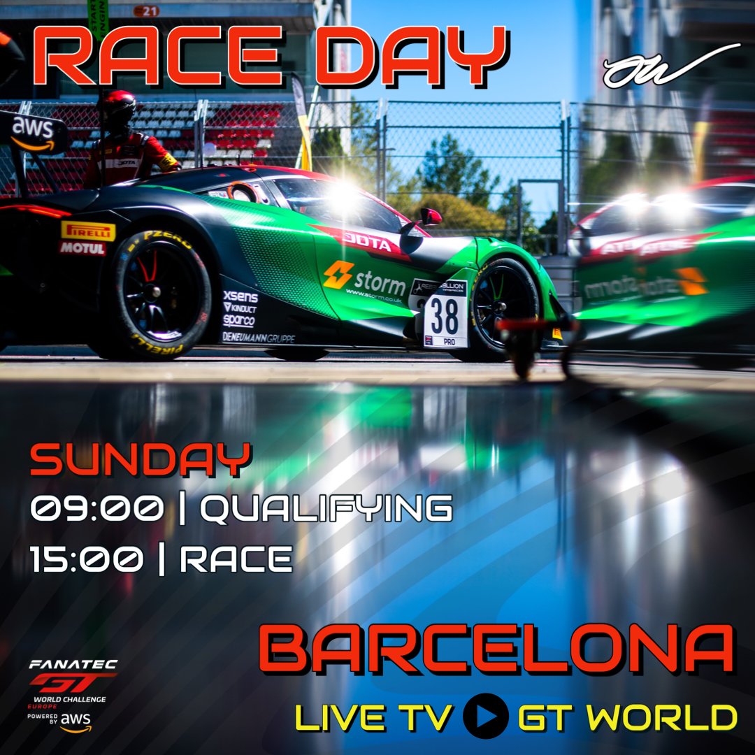 It's Sunday and it's race day!

Qualifying incoming at 09:00, three-hour race at 15:00 CET. 

Watch the final #gtworldcheu round of the season live: gt-world-challenge-europe.com/live

#Mclaren #GT3 #jotasport