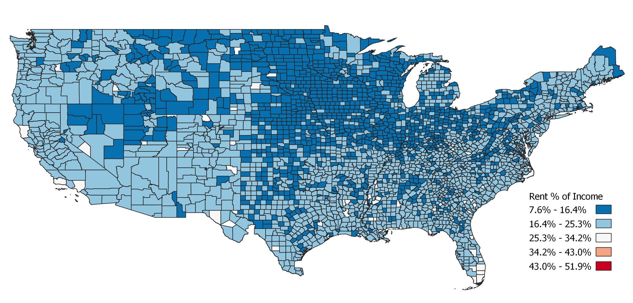 Collin's Maps on Twitter "I divided median rent by median household
