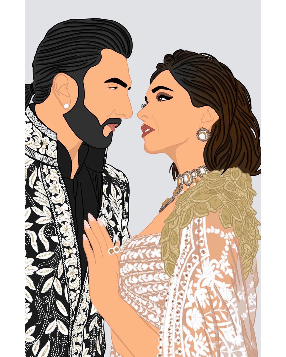 mindifidrawit's tweet photo. Made this iconic picture of Ranveer Singh and Deepika Padukone into an illustration! 

#RanveerSingh #DeepikaPadukone #illustration #illustrationartist https://t.co/wRCoJabw1M
