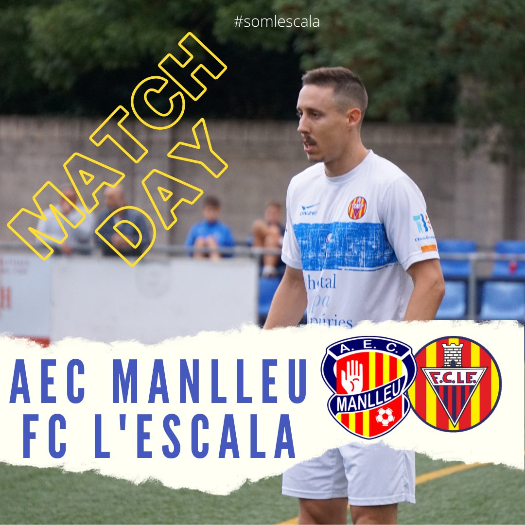 ⚔️AVUI ÉS DIA DE PARTIT🔥

Ara si que si, comença la lliga!! 

🏆 J1 - #1cat1
🆚 <a href="/AECManlleu/">AEC Manlleu</a> 
🕔 17:00h
🚃 Estadi Municipal de Manlleu

#somlescala #JuntsFemCamí ❤️💙