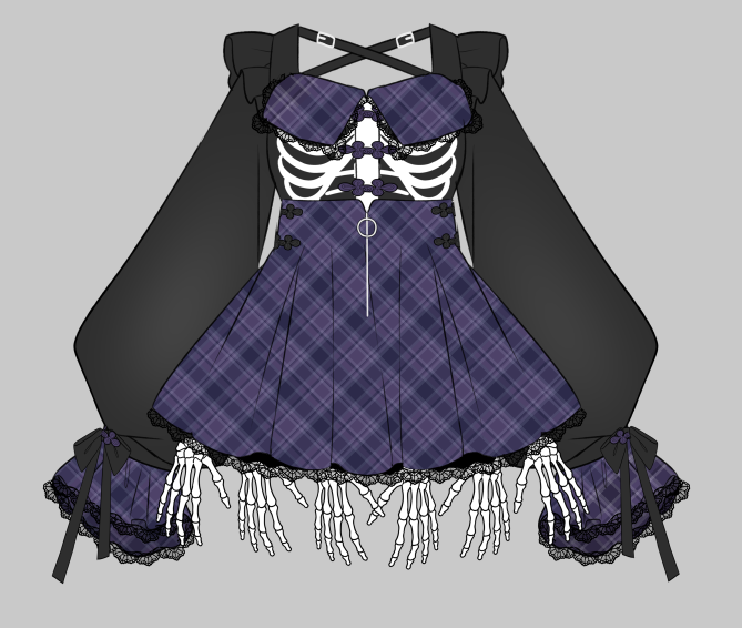 「dress skeleton」 illustration images(Latest)
