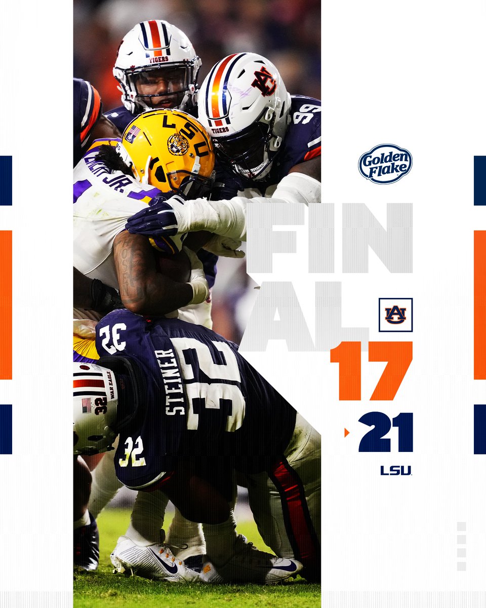 AuburnFootball's tweet photo. Final https://t.co/5ZCracmdyP