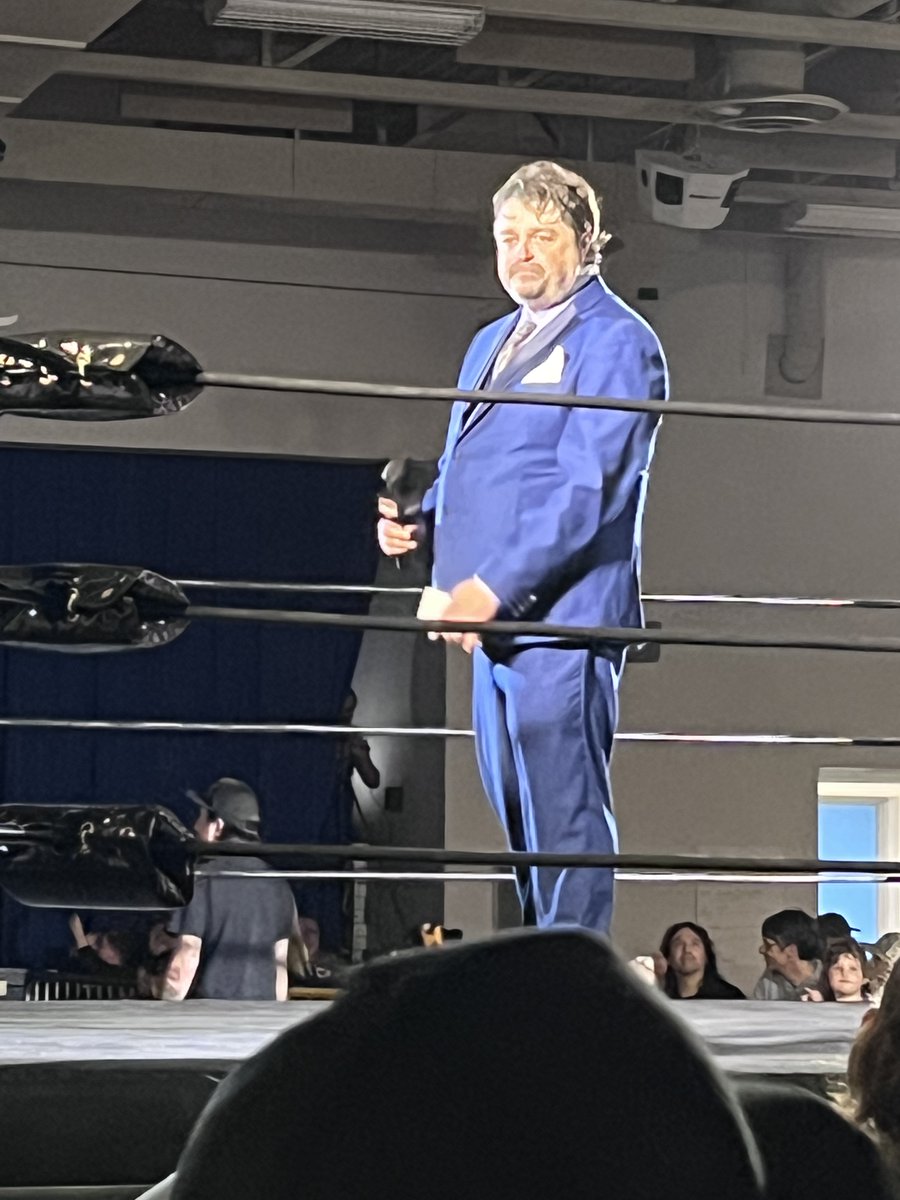 JBenson51's tweet photo. Had the privilege of witnessing the man, the myth, the legend @CraigRossRock95 be the ring announcer at #AnarchyInAngus 18 tonight. On the flip side, I also had the unfortunate luck of seeing #AsherBenjamin in his skivvies and that image has scarred me for life. https://t.co/36pQUE3dLC