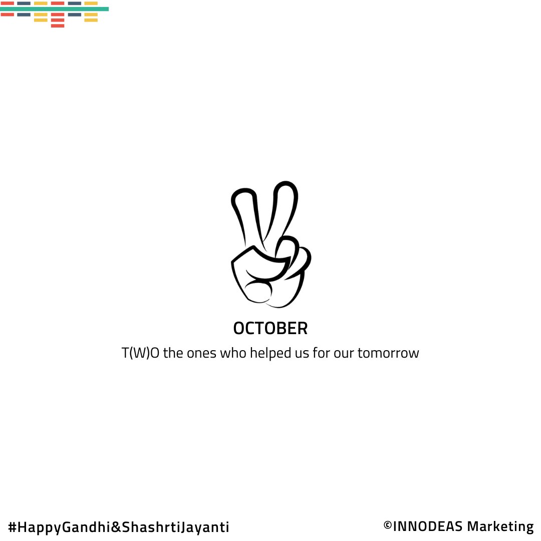 innodeasmarket's tweet photo. T(W)O the ones who helped us for our tomorrow!
Remembering the legends

One of the best leader who made India Independent - #MahatmaGandhi
One of the best leader of Independent India - #LalBahadurShashtri 

#innodeasmarketing #socialmediamarketing #gandhijayanti #ishashrtijayanti https://t.co/u2MY1hLAEl