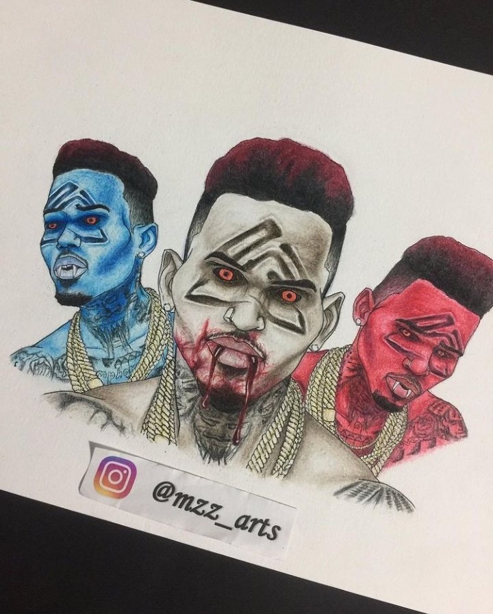 mzz_arts24's tweet photo. Spooky Season! Throwback to my High End drawing π§πΌββοΈβ°οΈ
#ChrisBrown #Halloween #Hboafm https://t.co/peXn4SUC8h