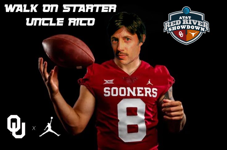 Your starter for Red River Rivalry after Oklahoma Tryouts #Oklahoma #ou #redriverrivalry #Sooners #BoomerSooner #unclerico #Texas #Longhorns #collegegameday #CollegeFootball <a href="/ESPNCFB/">ESPN College Football</a> <a href="/CollegeGameDay/">College GameDay</a>