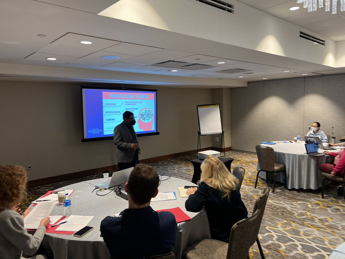 21stDigitalEd's tweet photo. I had an awesome experience of presenting my session: “Computational Thinking” in collaboration with my partner from NY who presented Coding/Computer Science” at Highschool Research Teachers Conference, Washington D.C. #Societyforscience #ReachUniversity #ISTE #LACUE https://t.co/hywTUW00t4