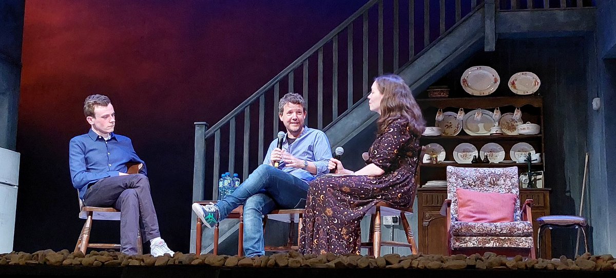 moloney_melissa's tweet photo. Q+A with #DavidHoran and #DavidRawle @gaiety_theatre tonight, after #blackwaterlightship; a fabulous play.
Superb adaptation, from #ColmTobin book, part of @DubTheatreFest 👏👏👏
#DublinTheatreFestival
@VerdantProduct1 https://t.co/s3NKWAKjBM