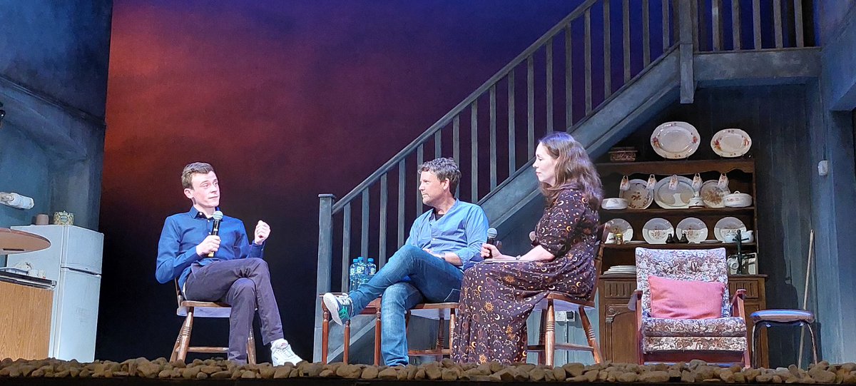 moloney_melissa's tweet photo. Q+A with #DavidHoran and #DavidRawle @gaiety_theatre tonight, after #blackwaterlightship; a fabulous play.
Superb adaptation, from #ColmTobin book, part of @DubTheatreFest 👏👏👏
#DublinTheatreFestival
@VerdantProduct1 https://t.co/s3NKWAKjBM