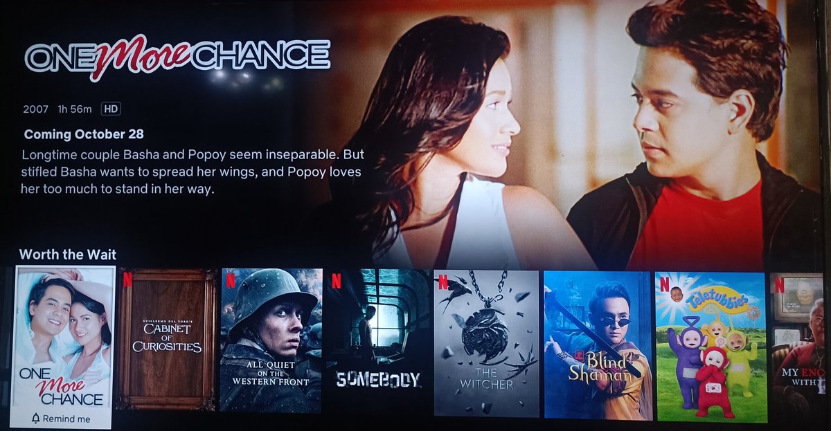 MovieQueenBea's tweet photo. One More Chance is streaming on Netflix this October 28, 2022.

#OneMoreChanceOnNetflix 
#JohnLloydCruz
#BeaAlonzo https://t.co/8zMGgL3nAS