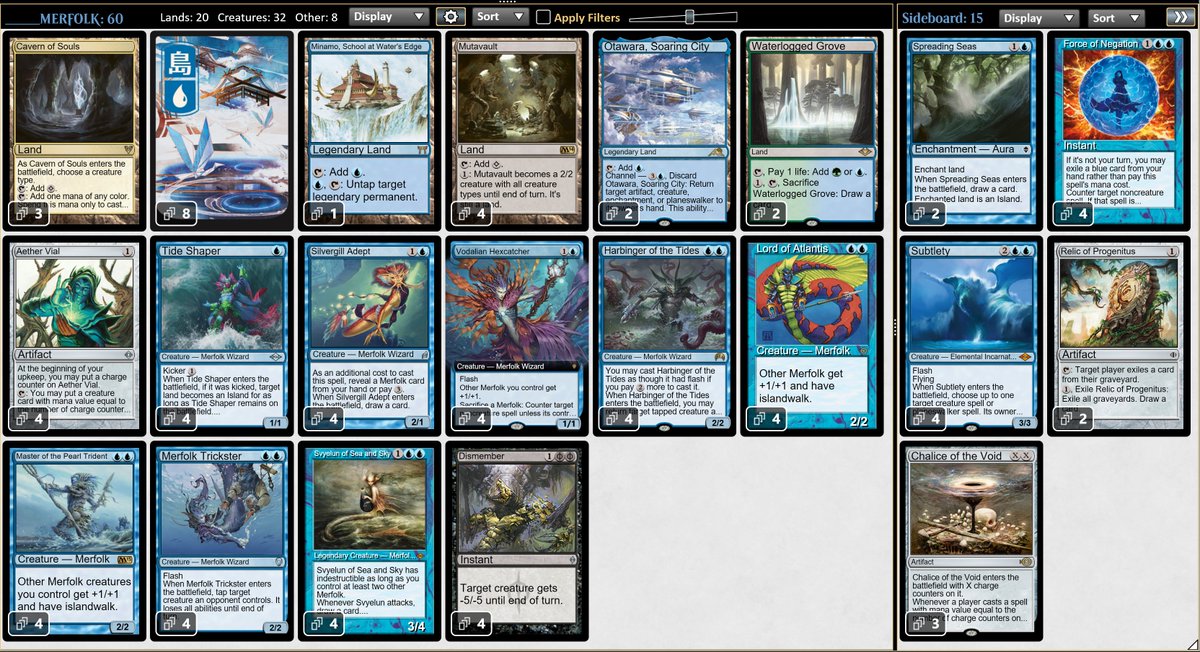 My first Post-DMU 5-0! Fought through many Furies and Leyline Bindings, resolved Living Ends and Persists.

Merfolk is stronger than ever! Let's go fish fam! 
🌊🧜‍♂️🧜‍♀️🌊

<a href="/MHayash55780121/">MHayashi</a> <a href="/Zeigl_Mtg/">Zeigl_Mtg</a> <a href="/NikachuMTG/">Nikachu</a> <a href="/Bishark_/">David Bishop</a> <a href="/LordMajicus/">Majicus of Sea and Sky</a>