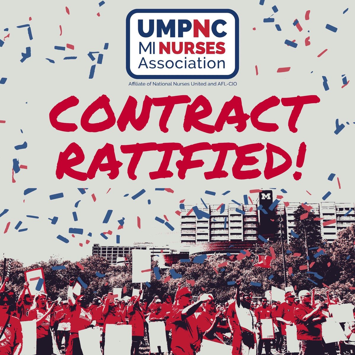 umpncStrong's tweet photo. DAY 1 of our new contract! 95% of voters checked YES! https://t.co/58vRFts3Xq