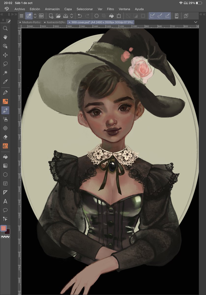 Had to use clip studio since procreate doesn’t has some brushes I like