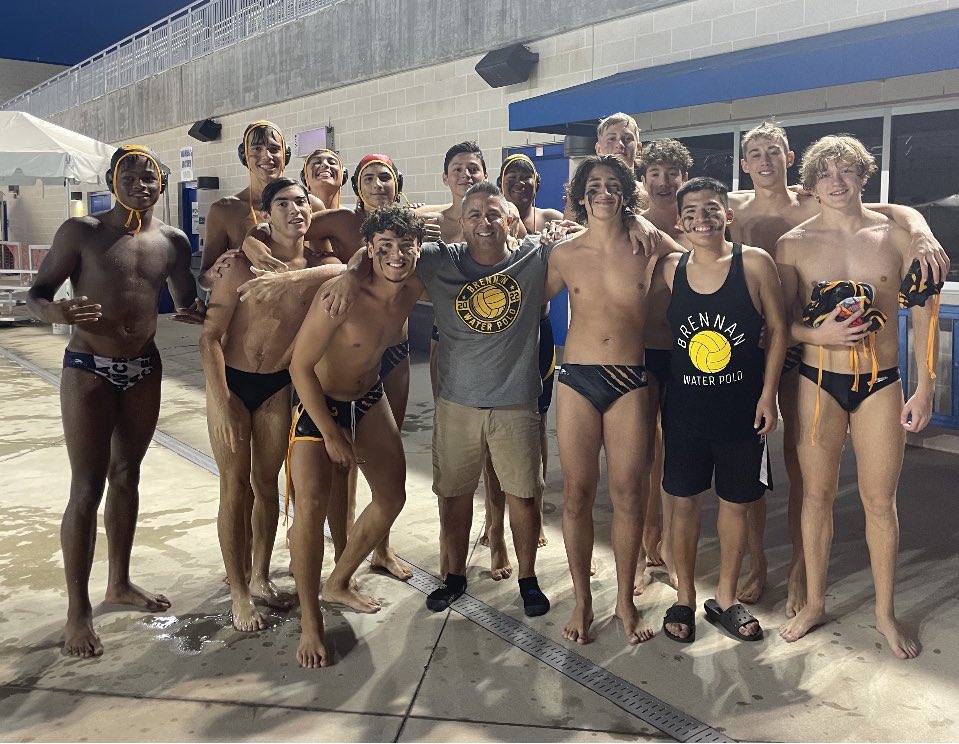 BrennanAquatics's tweet photo. Boys finish their Inaugural UIL Water Polo District season with an 8-1-1 record and a 2nd place finish. Time to prep for Playoffs. #BFND @NISDBrennan https://t.co/jADpcdnNQg