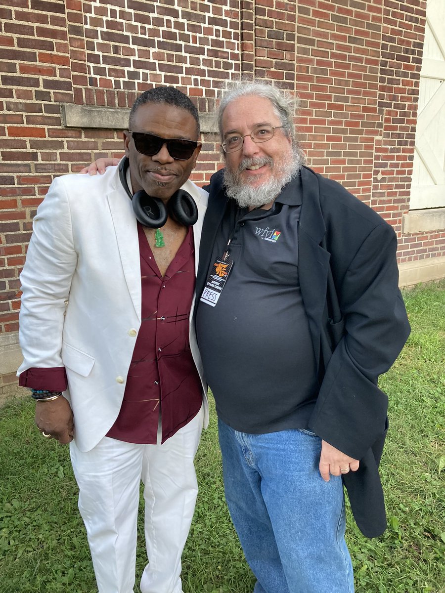 A great Day One @indyjazzfest. A diverse day of music, reconnected with a lot of friends and @wfyi listeners + one of my earliest acting students who was also an actor in the first play I ever wrote, Love and Turtle Wax.
