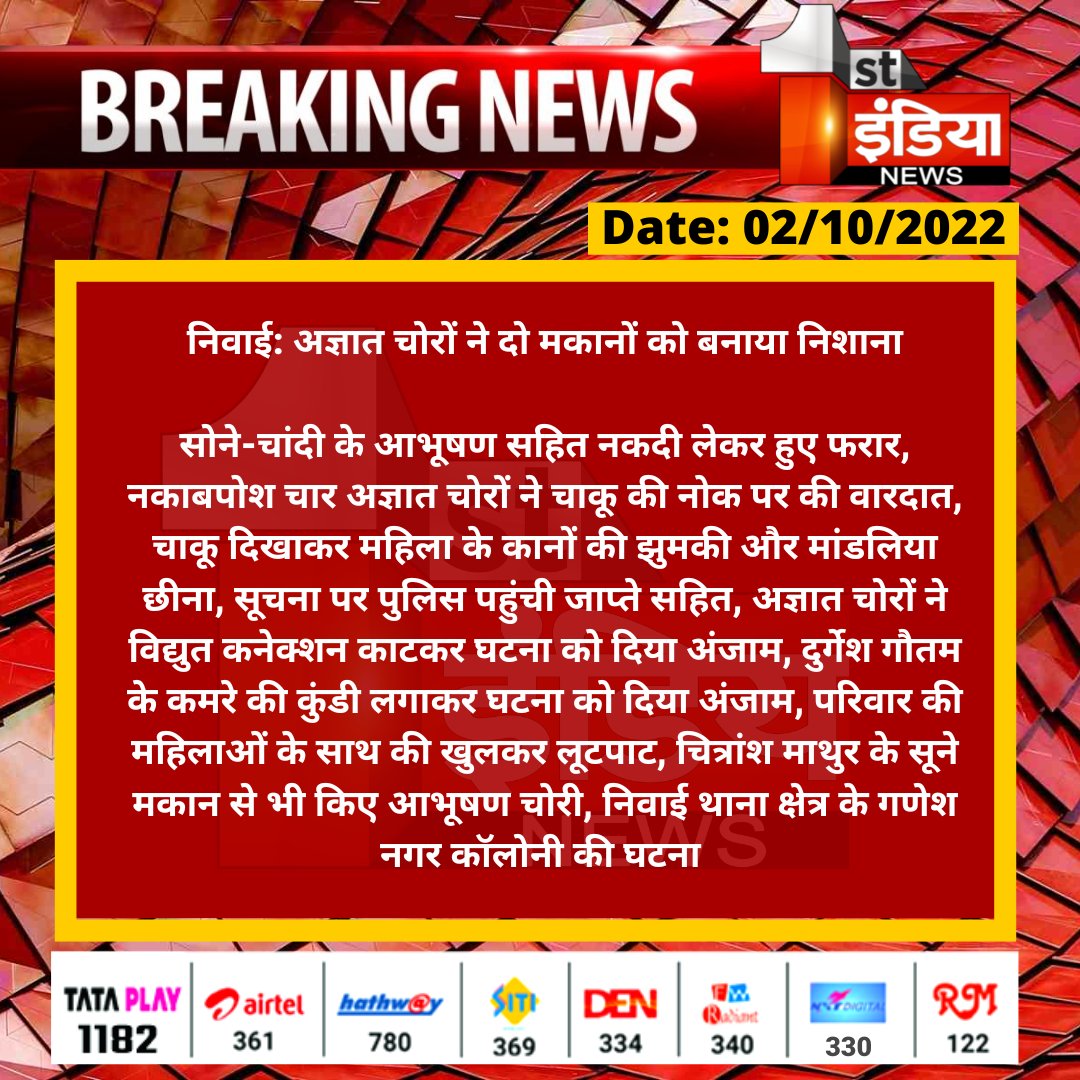First India News tweet media