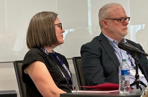 shemaiahng's tweet photo. Thankfully I have paparazzi friends who took pictures of my presentation at the #catholicimaginationconference on #briandoyle 

Grateful for the generosity of @HootenWilson , @Gregory_Wolfe  and Kathleen Marks. https://t.co/AlJRJ1mCIC