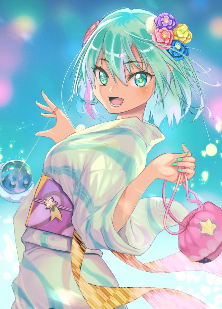 羽衣ララ 「浴衣 」|JJ(獅子つつし)のイラスト