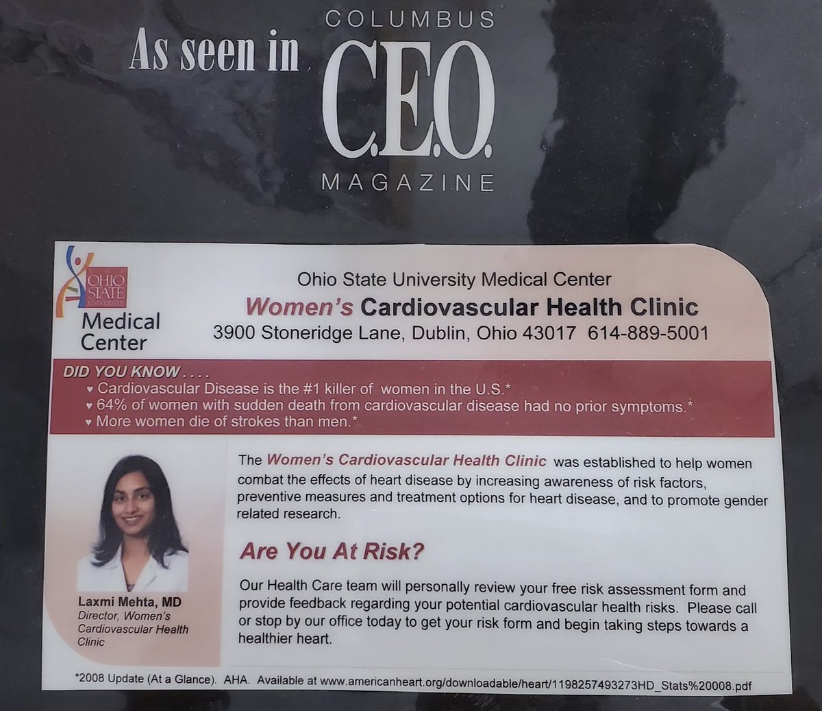 Dr. Laxmi Mehta (@drlaxmimehta) on Twitter photo #WorkAnniversary
15 years ago today I started working at <a href="/OSUWexMed/">The Ohio State University Wexner Medical Center</a> <a href="/OhioStateMed/">The Ohio State University College of Medicine</a> Recruited to start THE OSU Women's Cardiovascular Program
Honored to work with an outstanding TEAM, esp during the pandemic. Here's to another 15 years...or more! #TogetherAsBuckeyes #BuckeyeSpirit #WorkAnniversary
15 years ago today I started working at <a href="/OSUWexMed/">The Ohio State University Wexner Medical Center</a> <a href="/OhioStateMed/">The Ohio State University College of Medicine</a> Recruited to start THE OSU Women's Cardiovascular Program
Honored to work with an outstanding TEAM, esp during the pandemic. Here's to another 15 years...or more! #TogetherAsBuckeyes #BuckeyeSpirit
