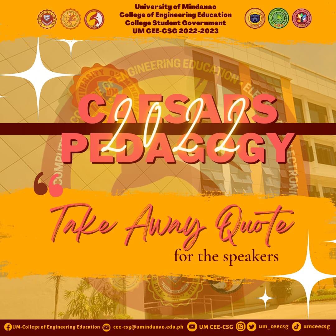 um_ceecsg's tweet photo. With the benevolence, knowledge, and expertise of our three monumental speakers, they left takeaways and kernels that would saturate their minds and vision. 

Let's hear from our speakers. If you are an aspiring leader, plant these kernels in our hearts and souls. https://t.co/8BxHBAFz1g