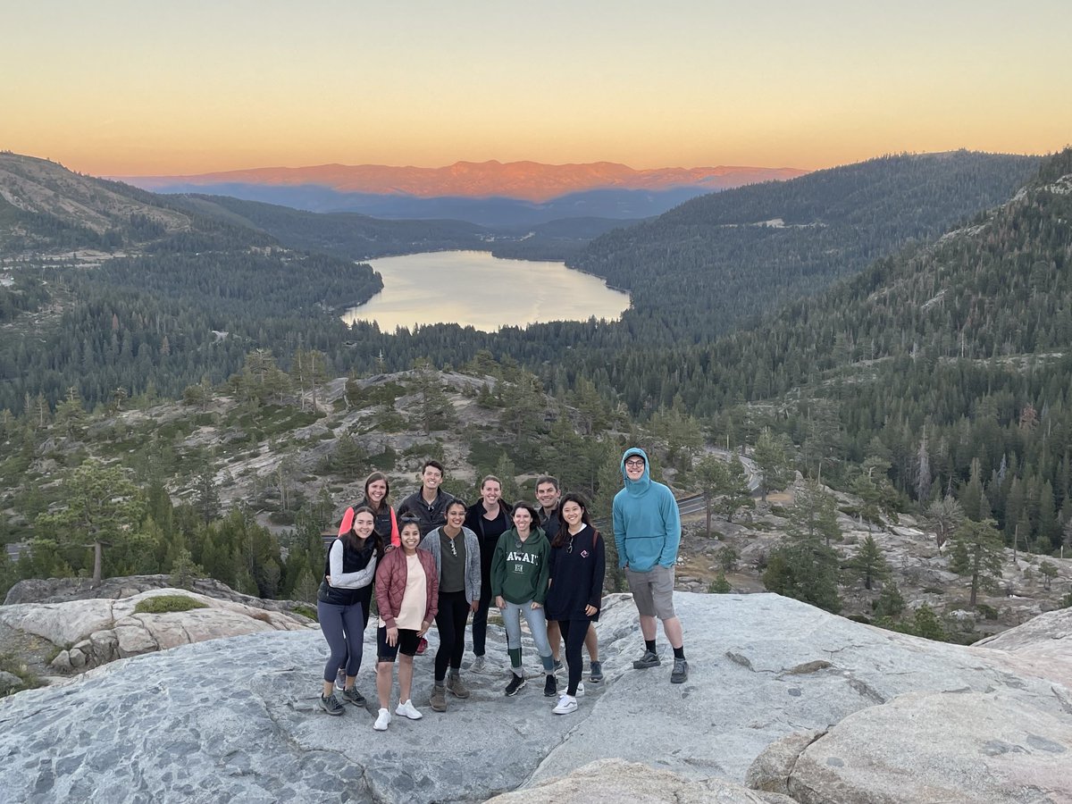 Amazing lab retreat at Donner lake. Grateful to work with this group of brilliant young scientists!