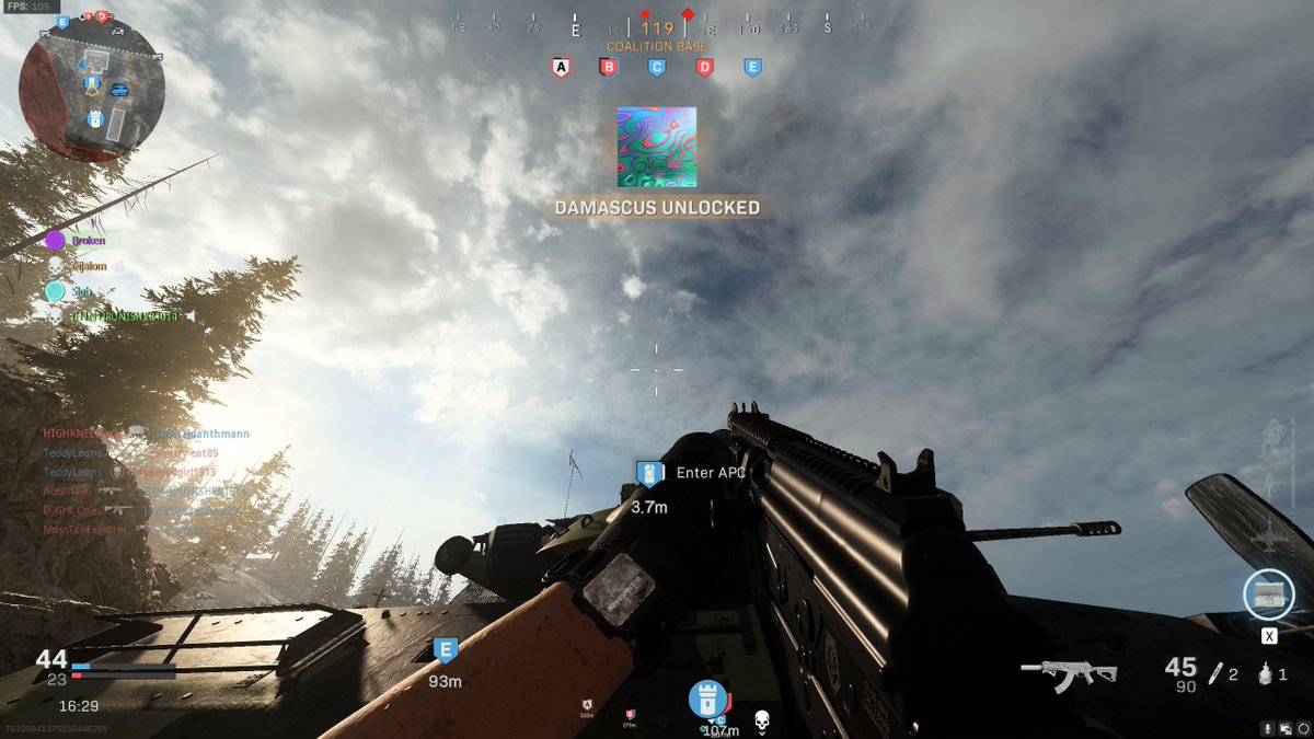 brokenistaken's tweet photo. decided to hop on this game for the first time in over a year and finally got the last camo needed for damascus https://t.co/EYQAW2bd4b