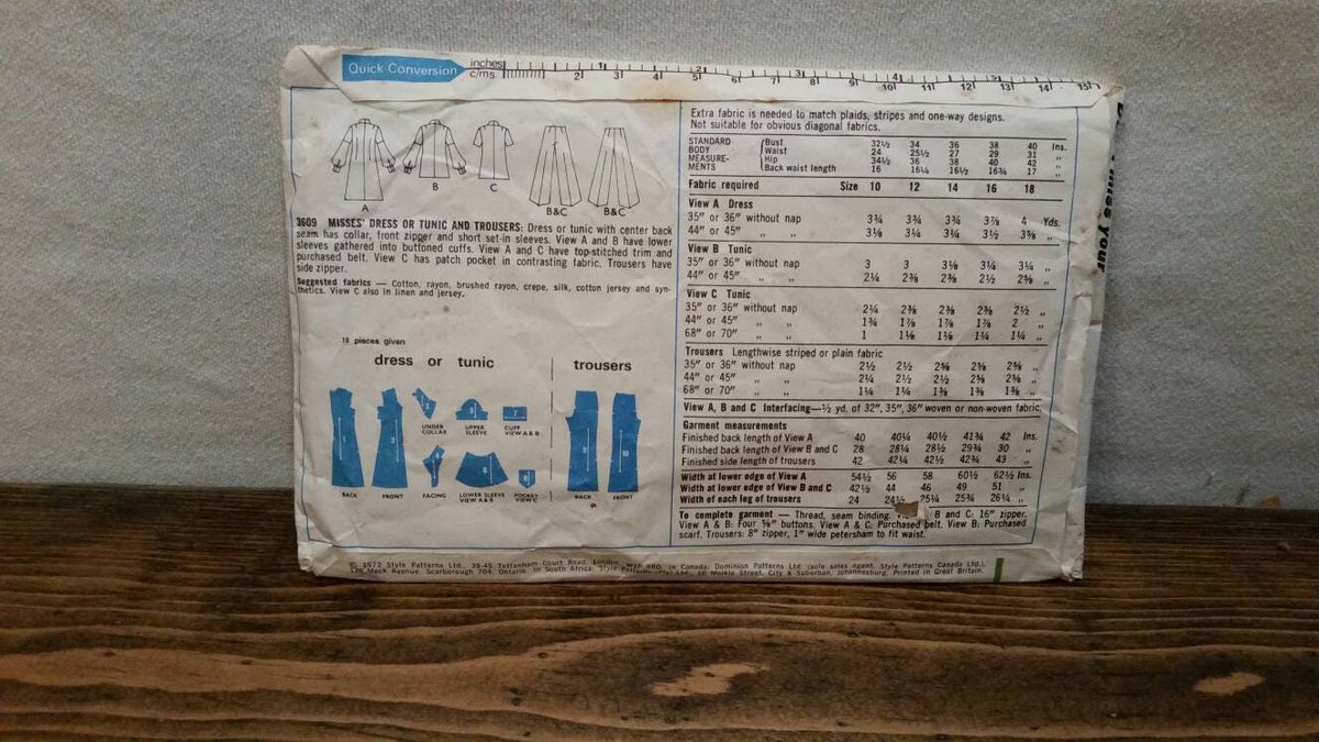 Kitchenconext's tweet photo. Pattern 1970s Style 3609 dress or tunic and trousers pattern https://t.co/32lhGVfi30 #kitchenconnection #Etsy #PantsPattern https://t.co/3BR91vuKn3