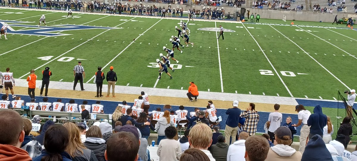 ZipsChem's tweet photo. Past students of mine @AndrewBehm5 @AlexRobo01 @_seanconroy8 @hestey23 @shawn_n3 playing hard with @ZipsFB today. The effort will pay off. The signs are there. #GoZips https://t.co/T1bm8GreDY