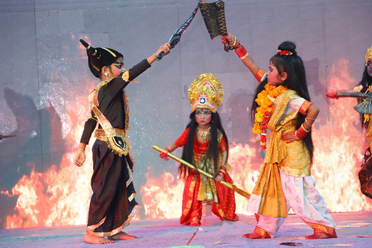 MtAbuSchool's tweet photo. Nav Durga Avtaran #Musical performed by #EarlyAges Global Citizens. #Junior #MountAbuKiRamleela 

3-4 years old #IB #PYP learners presented a #Musical Drama on “Nav Durga Avtaran”. Navdurga, All the nine forms of Durga Devi represent nine different qualities. https://t.co/tFYLXueP4R