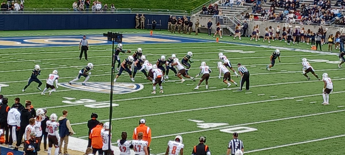 ZipsChem's tweet photo. Past students of mine @AndrewBehm5 @AlexRobo01 @_seanconroy8 @hestey23 @shawn_n3 playing hard with @ZipsFB today. The effort will pay off. The signs are there. #GoZips https://t.co/T1bm8GreDY
